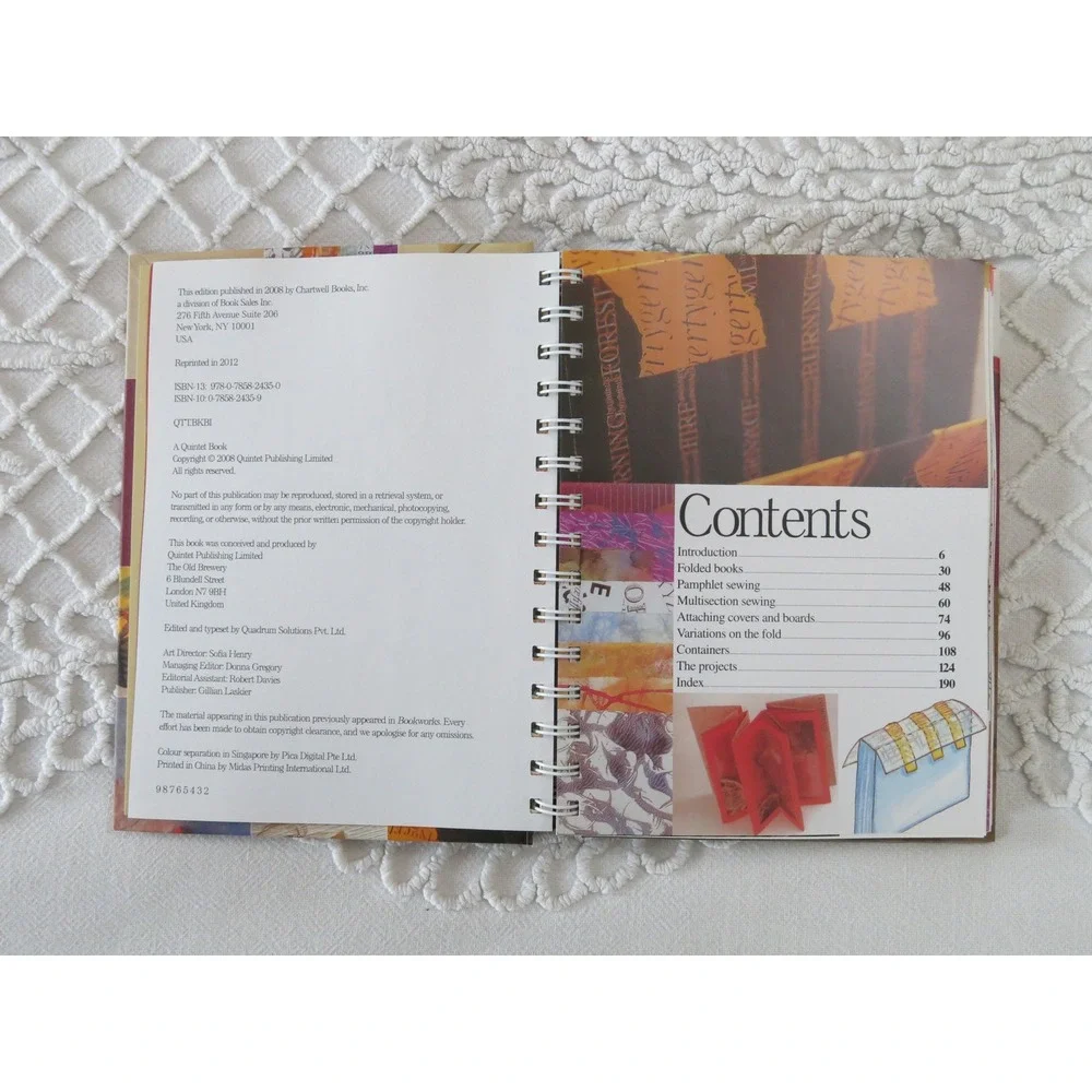 The Bookbinding Handbook Sue Doggett Spiral Hardcover Craft Guide 9780785824350